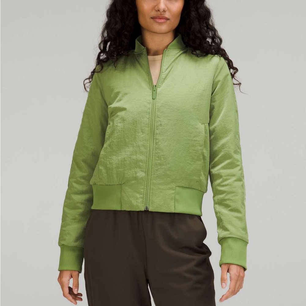 NWT Lululemon Athletica Olive Bomber Jacket